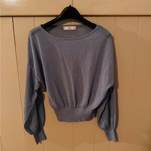 Mango Blue Blouse